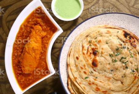 Tawa Chaap With 1 Garlic Naan/ 2 Lacchas/ 3 Rotis/ Rice