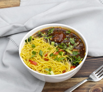 Veg Noodles With Manchurian Bowl