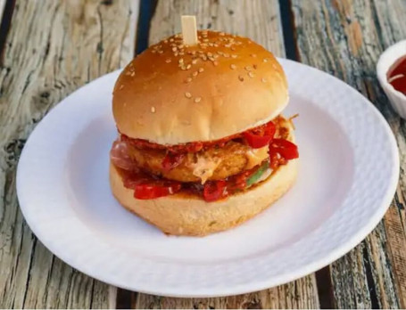 Hot Chilli Burger (Vegan) (Spicy)