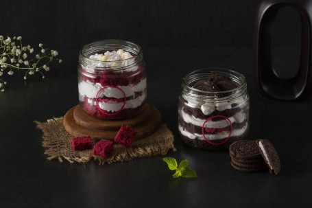 Red Velvet Oreo Jar Combo