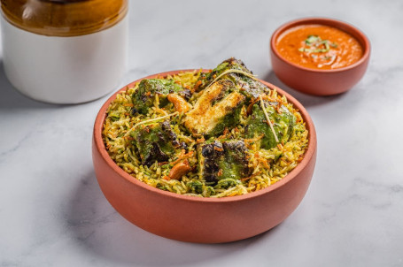 Pesto Paneer Biryani