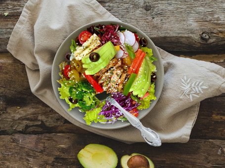 Avocado Teriyaki Glazed Chicken Salad