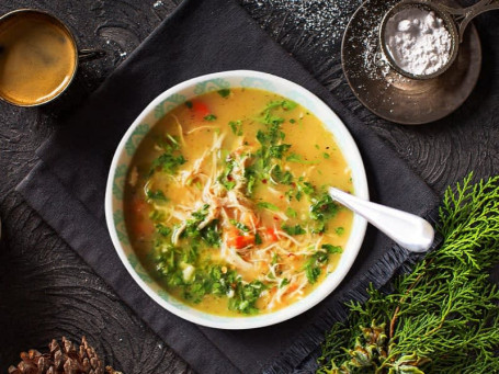 Tossed Spiced Chicken Lemon Soup