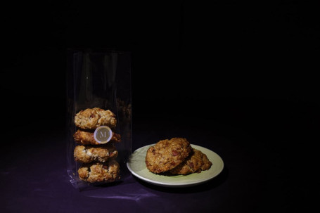 Almond, Oats White Chocolate Cookies