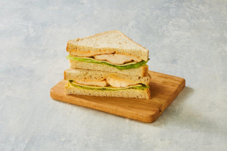 Escalope De Poulet, Sandwich Au Fromage Savoureux Mayo Au Piment Doux Chaud