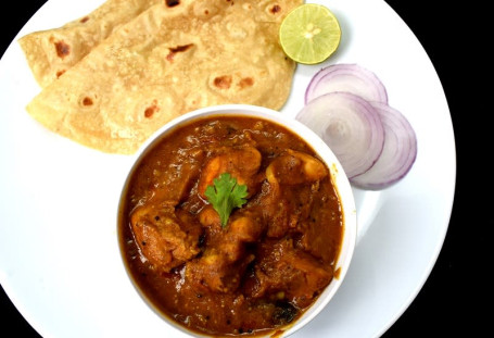 Chicken Curry [2 Pcs] With Butter Roti [2]