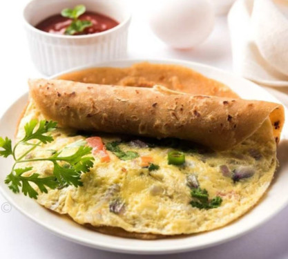 Double Egg Tawa Parantha