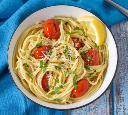 Basil Aglio Olio Pasta