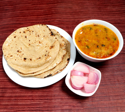 Dal Fry (Half) 3 Butter Tawa Roti