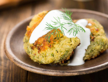 Falahari Aloo Coconut Tikki Chaat