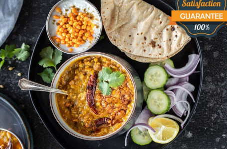 Dal Tadka Butter Fry (Half Portion) With Tawa Roti (5)