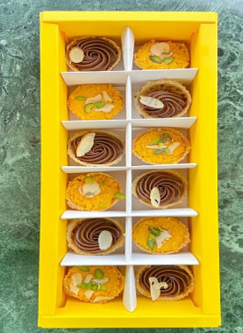 Coin Ghewar Tarts Box Of 12Pcs