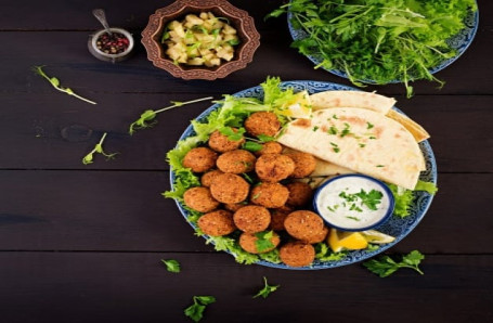 Arabic Hummus Pita Falafel