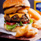 Cottage Cheese Marinara And Crispy Onion Rings Burger