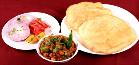 1 Gobi Pyaz Bhature With Chole