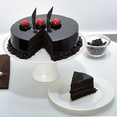 Eggless Pure Dark Truffle Cake [500Gms]