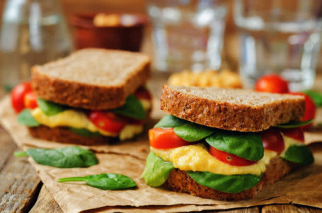 Chickpea Spinach Sandwich