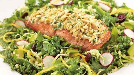 Almondcrusted Salmon Salad