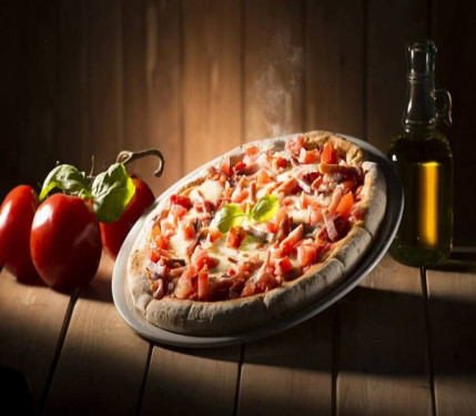 Pizza Aux Champignons Et Paneer À L'oignon