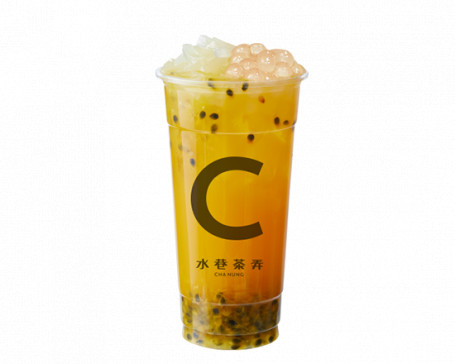 鮮果雙Q綠 Jasmine Green Tea And Passion Fruit With Coconut Jelly And White Tapioca