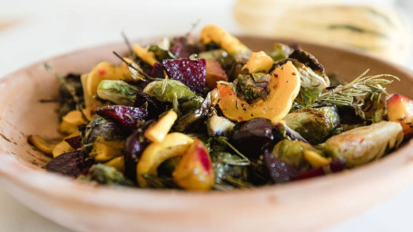 Fried Brussels, Delicata Squash