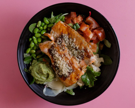 Teriyaki Salmon Poke Bowl