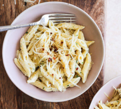 Paneer Penne Alfredo