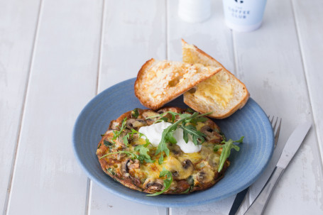 Mushroom, Spinach And Ricotta Omelette