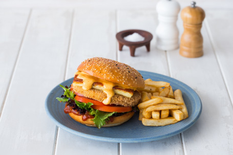 Haloumi And Chickpea Burger