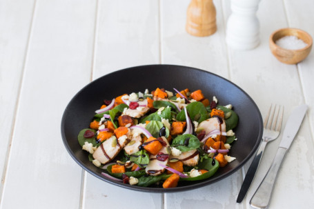 Warm Sweet Potato And Chicken Salad