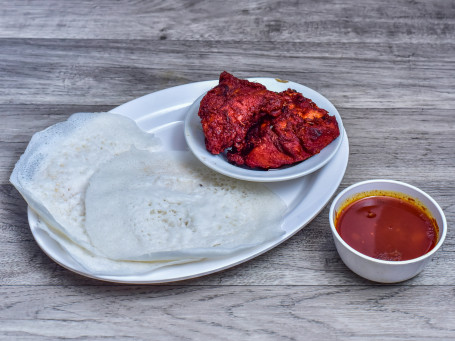 3 Appam Chicken Fry Gravy