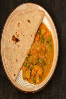 Chappati[2 Pcs] With Curry Combo