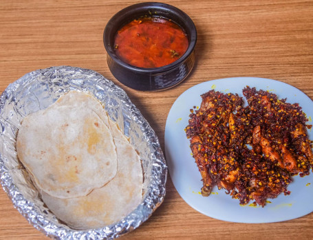 8 Chapati With Chicken Fry