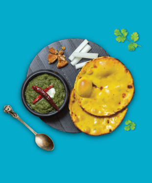 Sarso Da Saag Makki Ki Roti (2 Pcs)