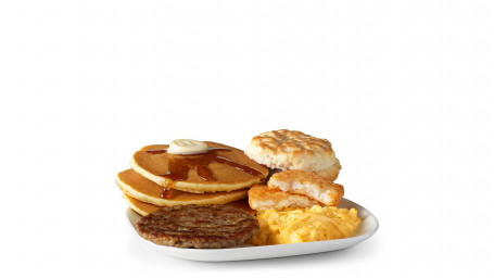 Grand Petit-Déjeuner Avec Des Pancakes