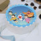 Doraemon Flying With Friends Photo Cake