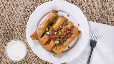 Loaded Mashed Potato Spring Rolls