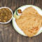 2 Triangle Paranthas With Chole