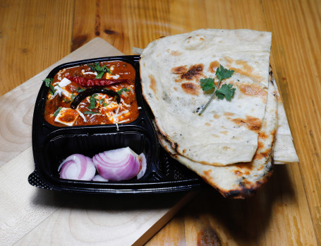 Kadhai Paneer With 2 Pc Naan Raita