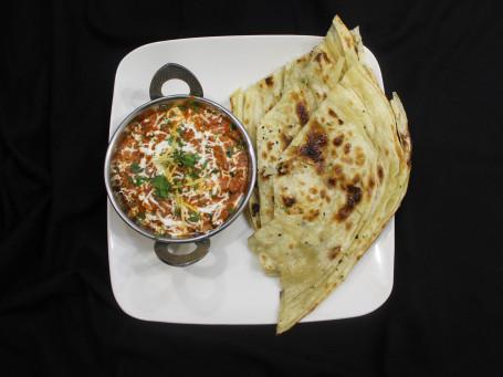 Butter Naan With Kadhai Paneer