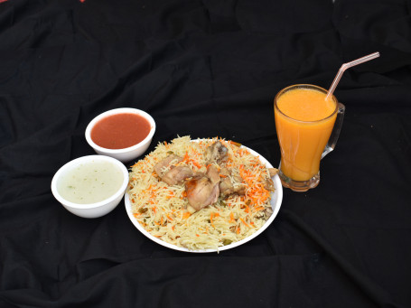 Chicken Biryani Orange Juice