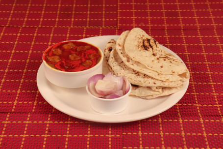 Prawns Masala 5 Tawa Roti Salad