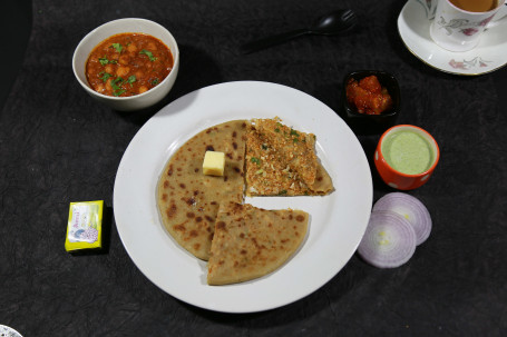 Aloo Mattar Gobi Paratha Meal