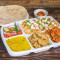 Veg Desi Thali (Paneer Gravy Aloo Baingan Bharta Dal Fry Veg Pulao 4 Roti Papad Sweet