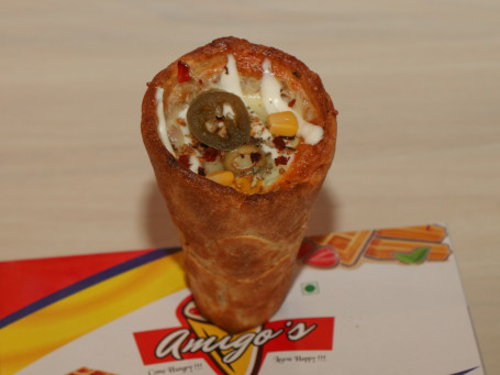 Indian Delight Pizza Cone