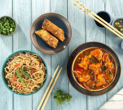 Noodles Spring Roll Paneer Manchurian