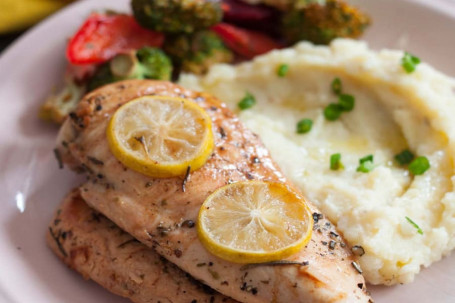 Lemon Chicken With Mashed Potatoes