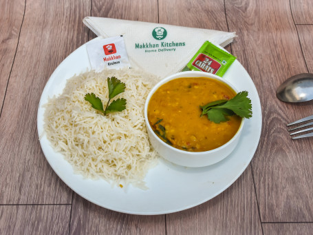 Dal Tadka+Steam Rice[1 Plate]