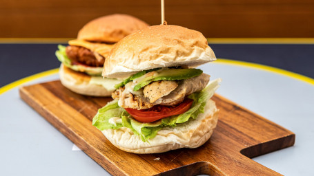 Slow Cook Grilled Chicken Avocado Burger