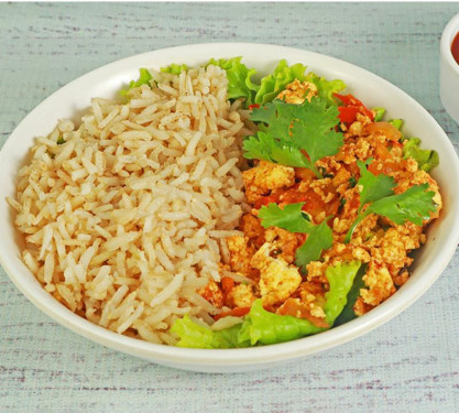 Paneer Bhurji With Rice
